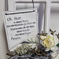 Stickdatei ITH - Wimpel Haussegen